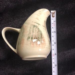 Raffia vintage USA 1940’s 4” handpainted pitcher